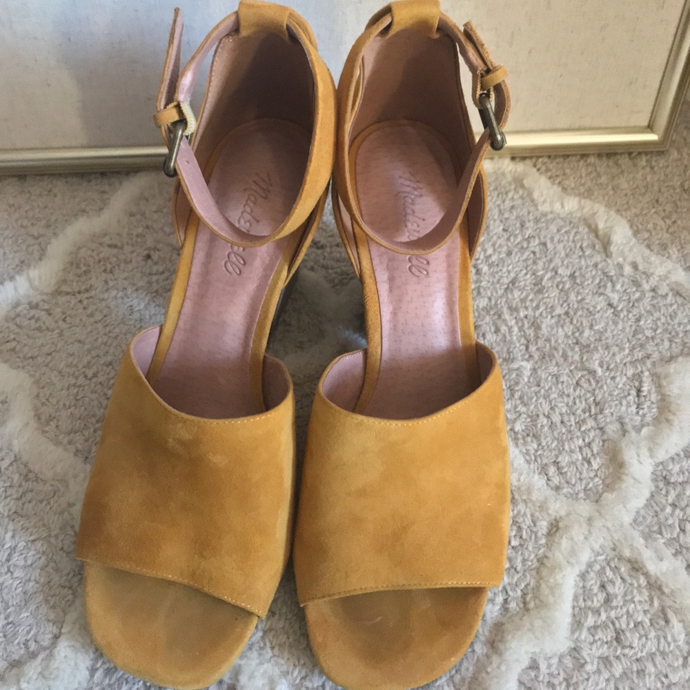 Madewell Yellow suede sandals - Picture 2 of 3
